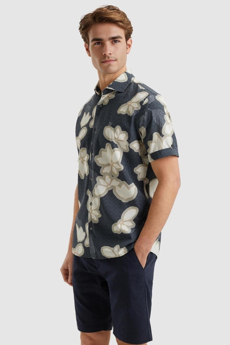Vanguard short sleeve shirt printed tencel